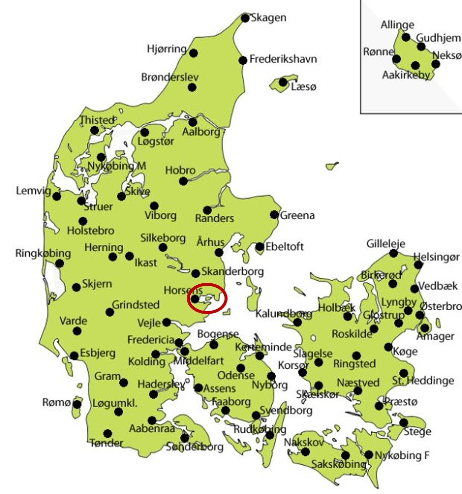 Danmarkskort - Alrø og omegn